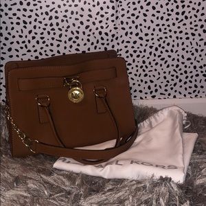 Camel Michael Kors Purse